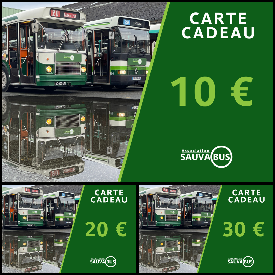 Carte-cadeau Sauvabus