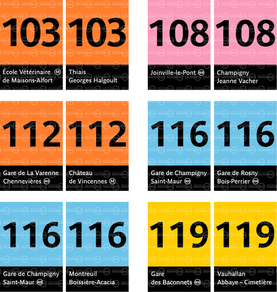 Porte-clés "indice de ligne" (lignes de 100 à 199)