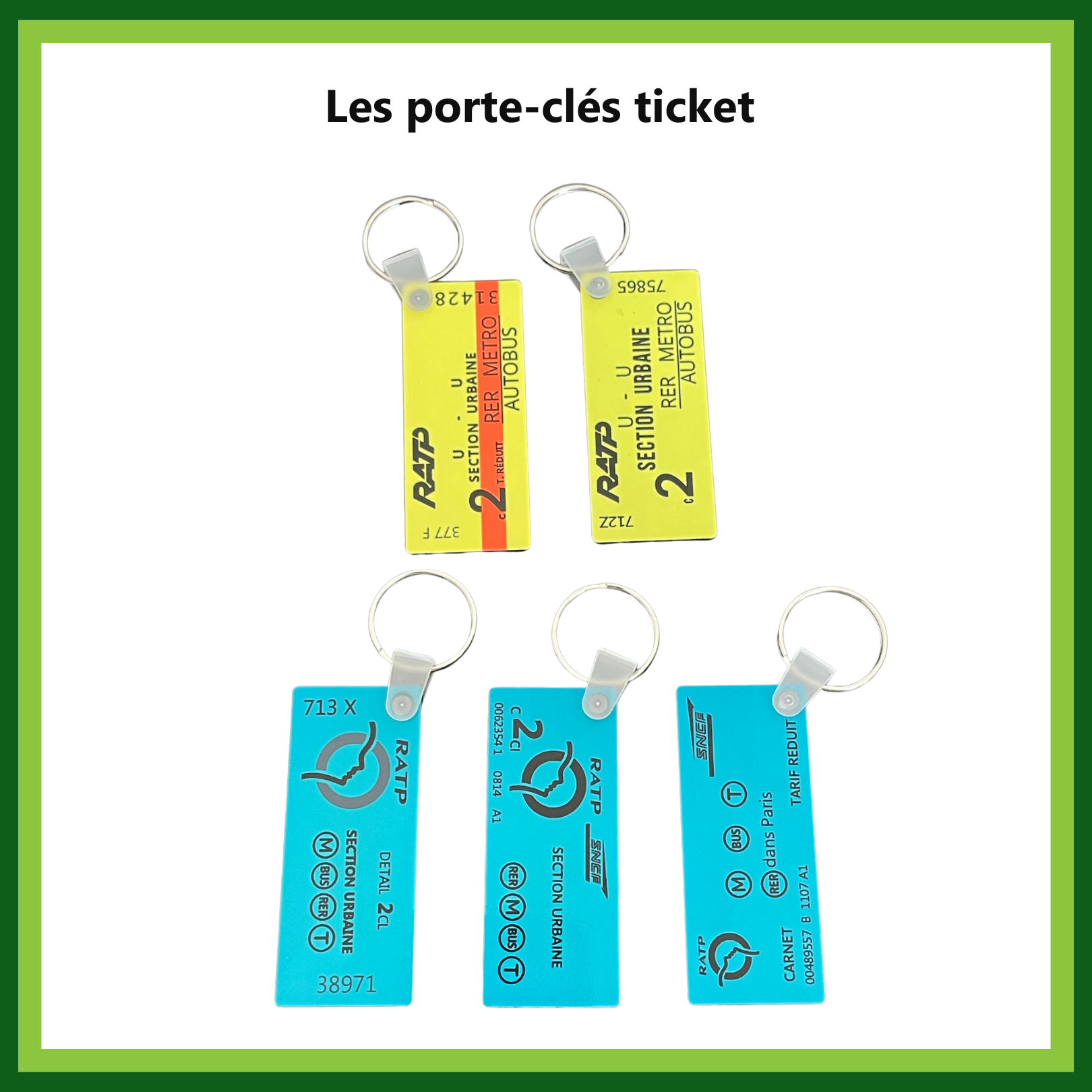 Porte-clés ticket