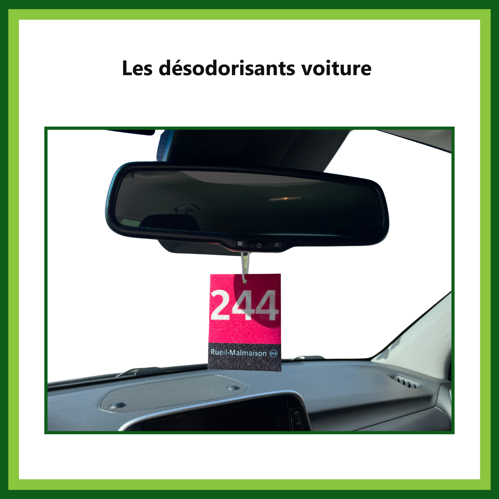 Désodorisant voiture "Indice de ligne"