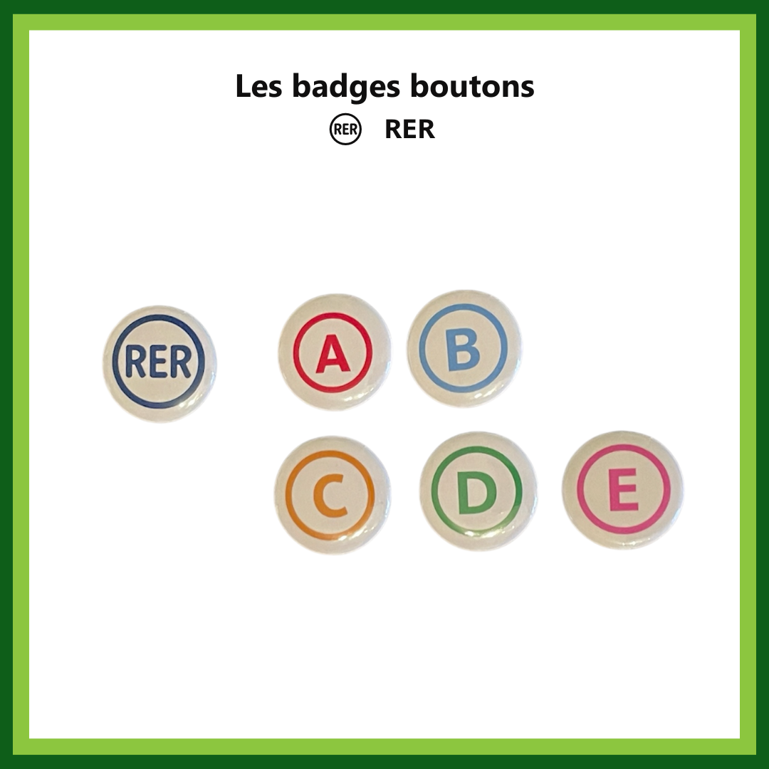 Badges boutons du RER (2,7 cm)
