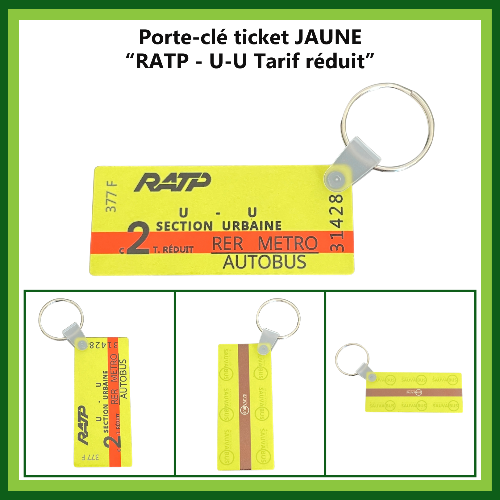 Porte-clés ticket