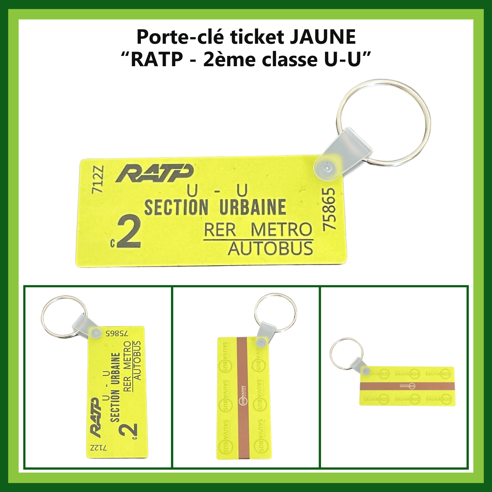 Porte-clés ticket