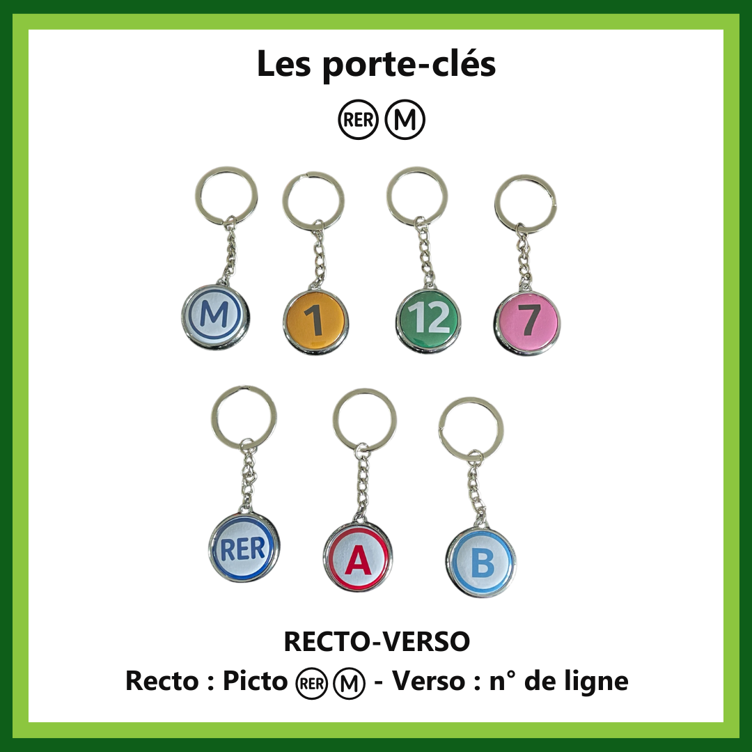Porte-clés “Lignes Métro & RER”