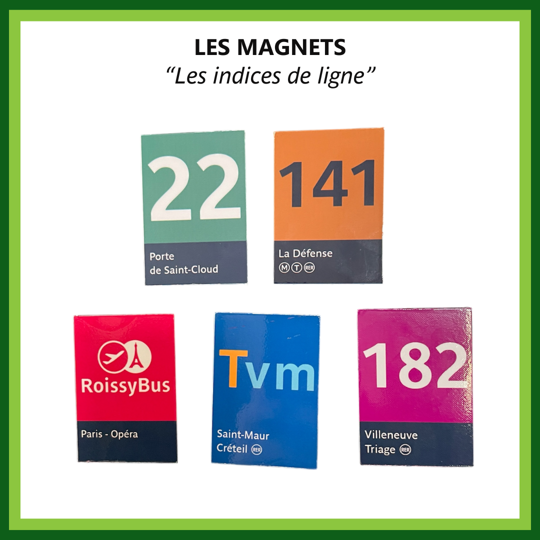 Magnets : Indices de ligne bus