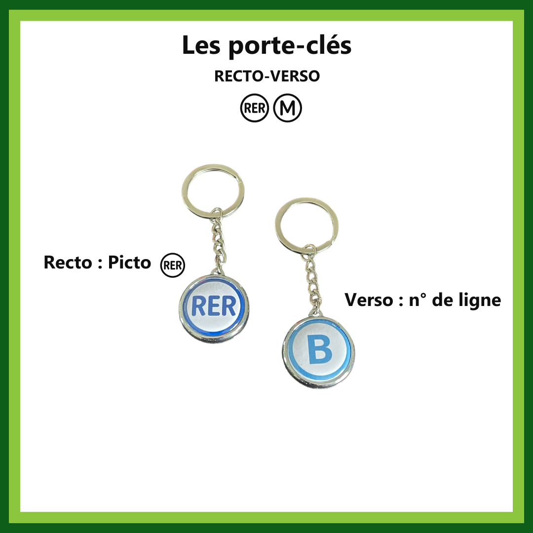 Porte-clés “Lignes Métro & RER”