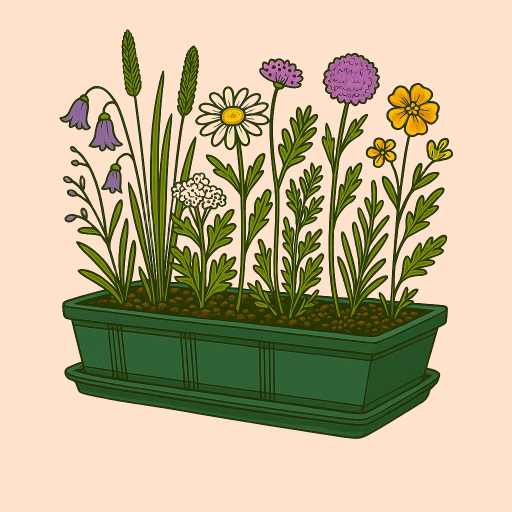 Prairie de fleurs sauvages indigènes