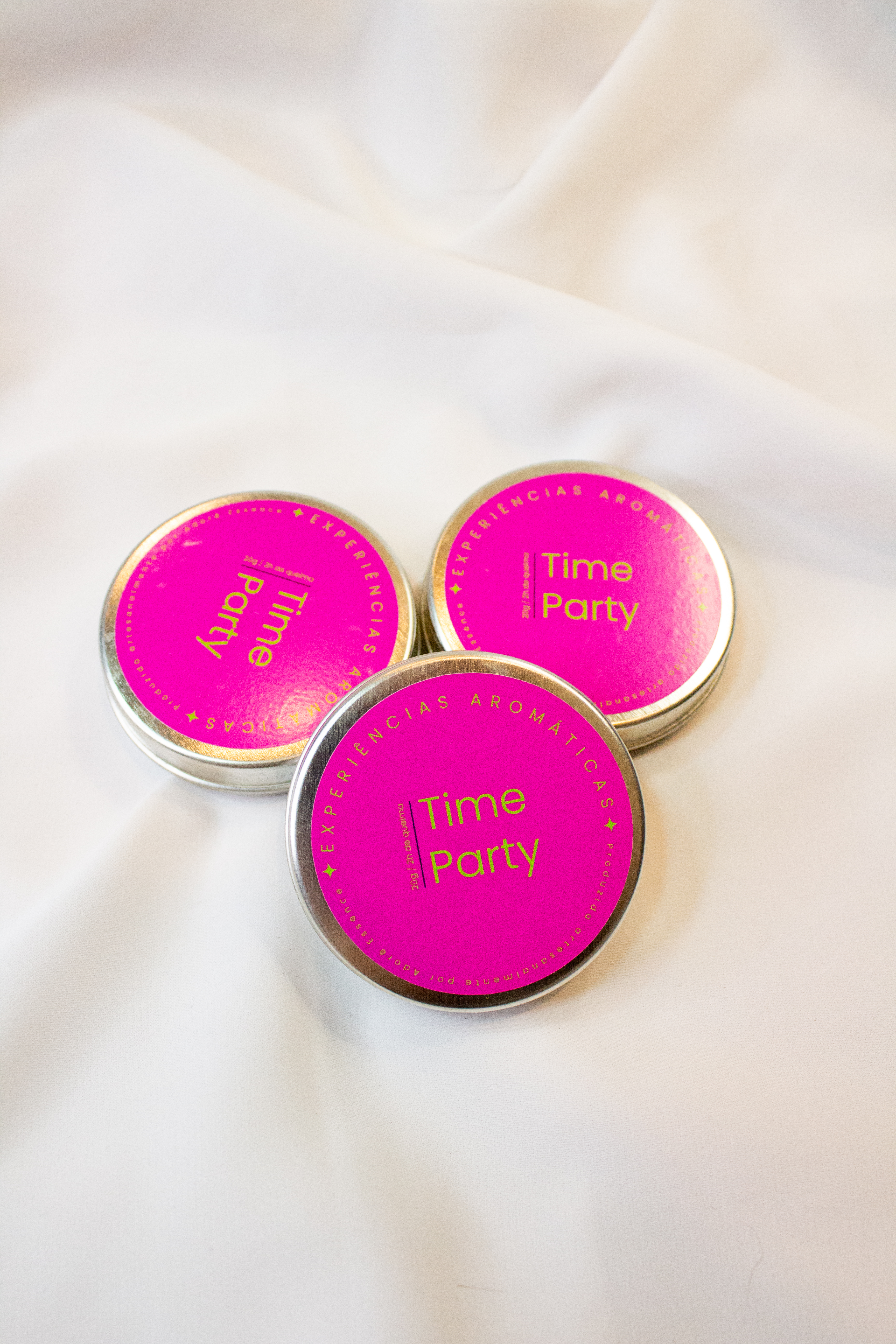 Vela aromática Time Party - Bergamota e Champagne