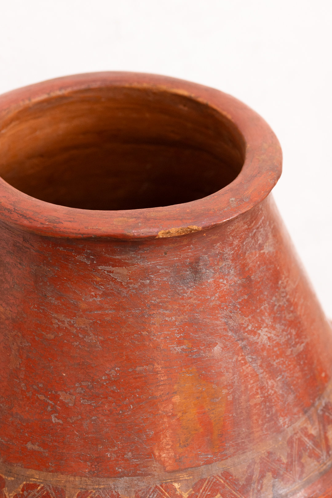 Jarre vintage en terre cuite avec motifs Kabyles - Vintage Terracotta Jar with Kabyle Patterns