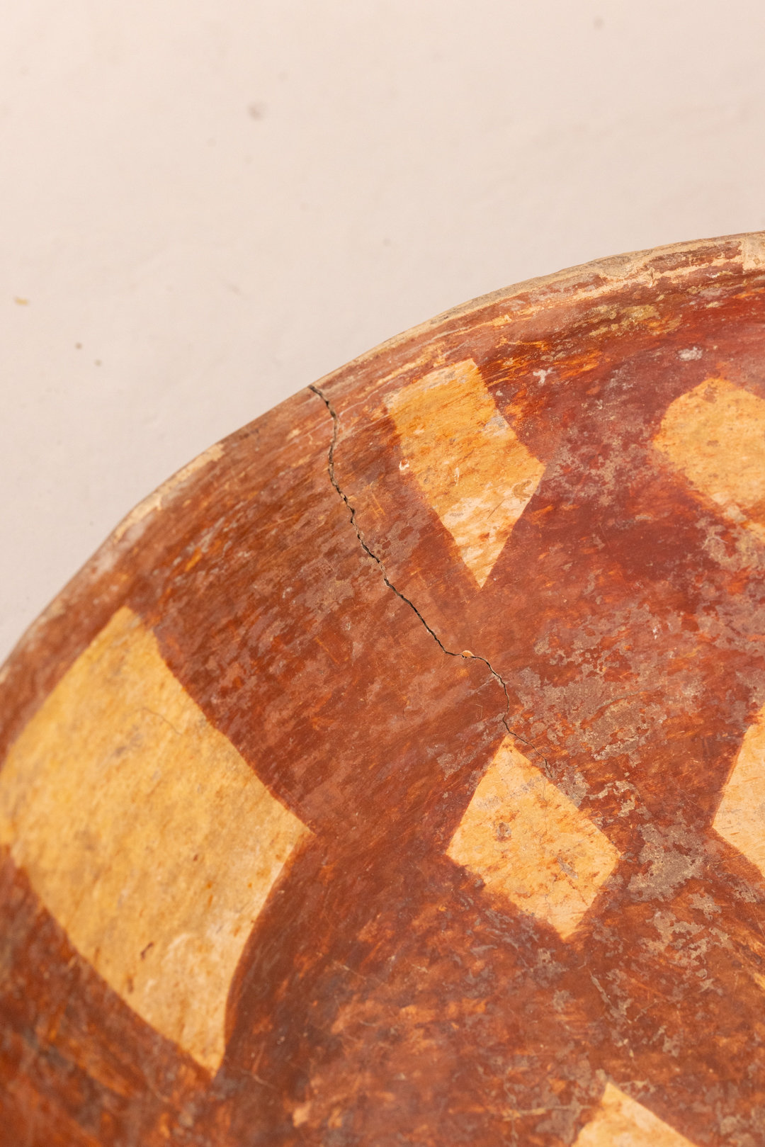 Plat vintage en terre cuite avec motifs Kabyles - Vintage Terracotta Plate with Kabyle patterns