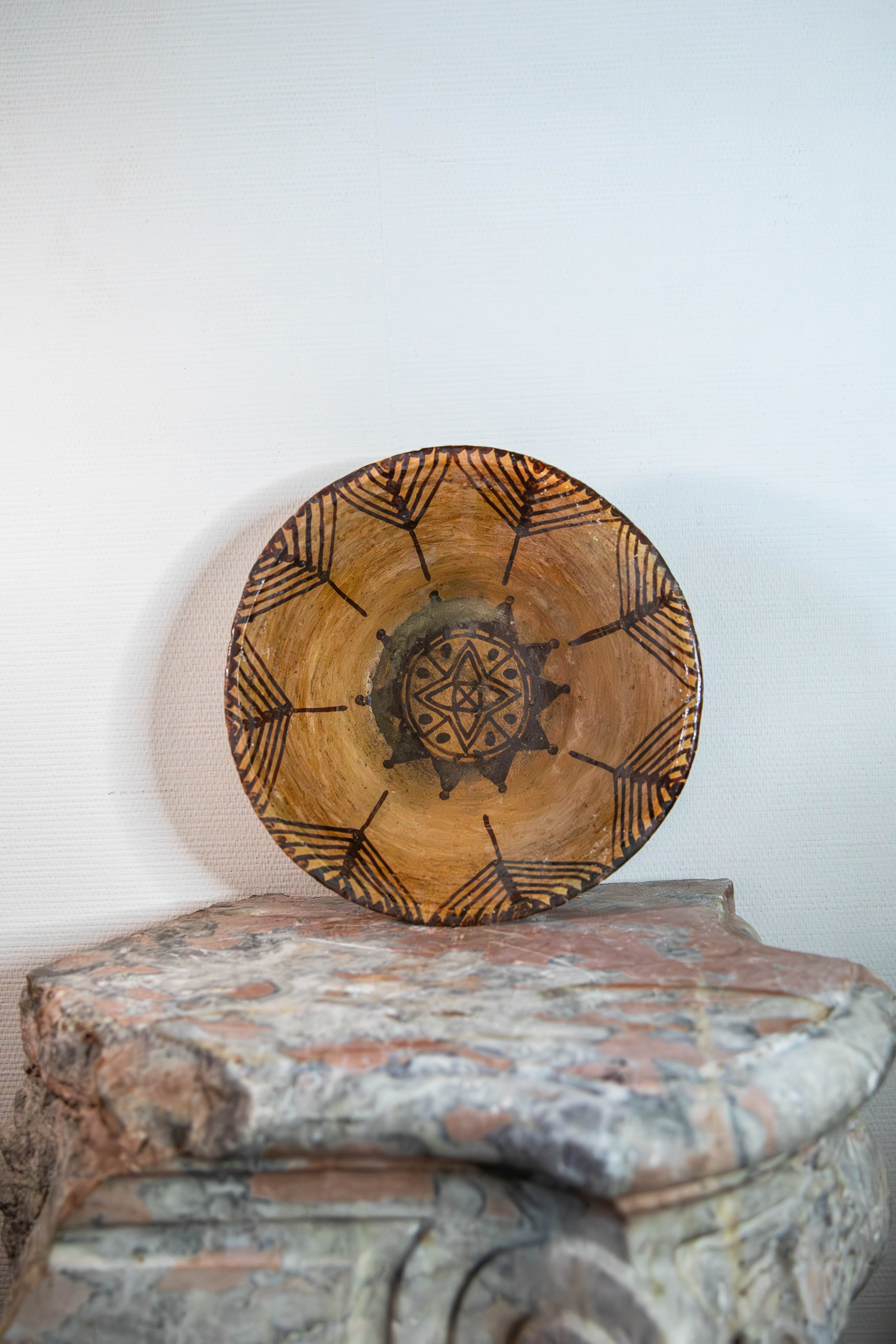 Grands plats Chaoui en terre cuite - Large terracotta Chaoui Plates