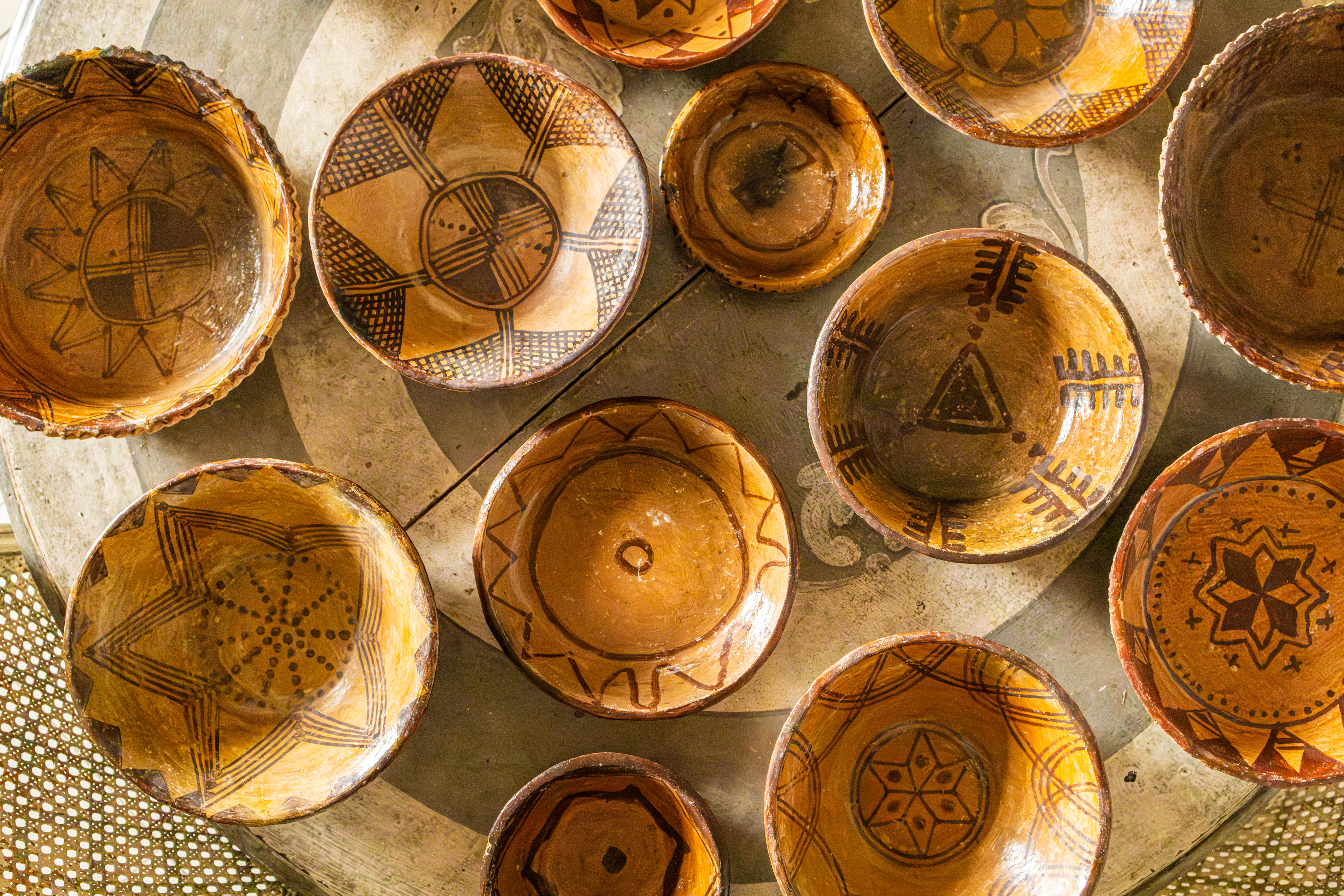 Plats en terre cuite Chaoui - Chaoui terracotta Plates