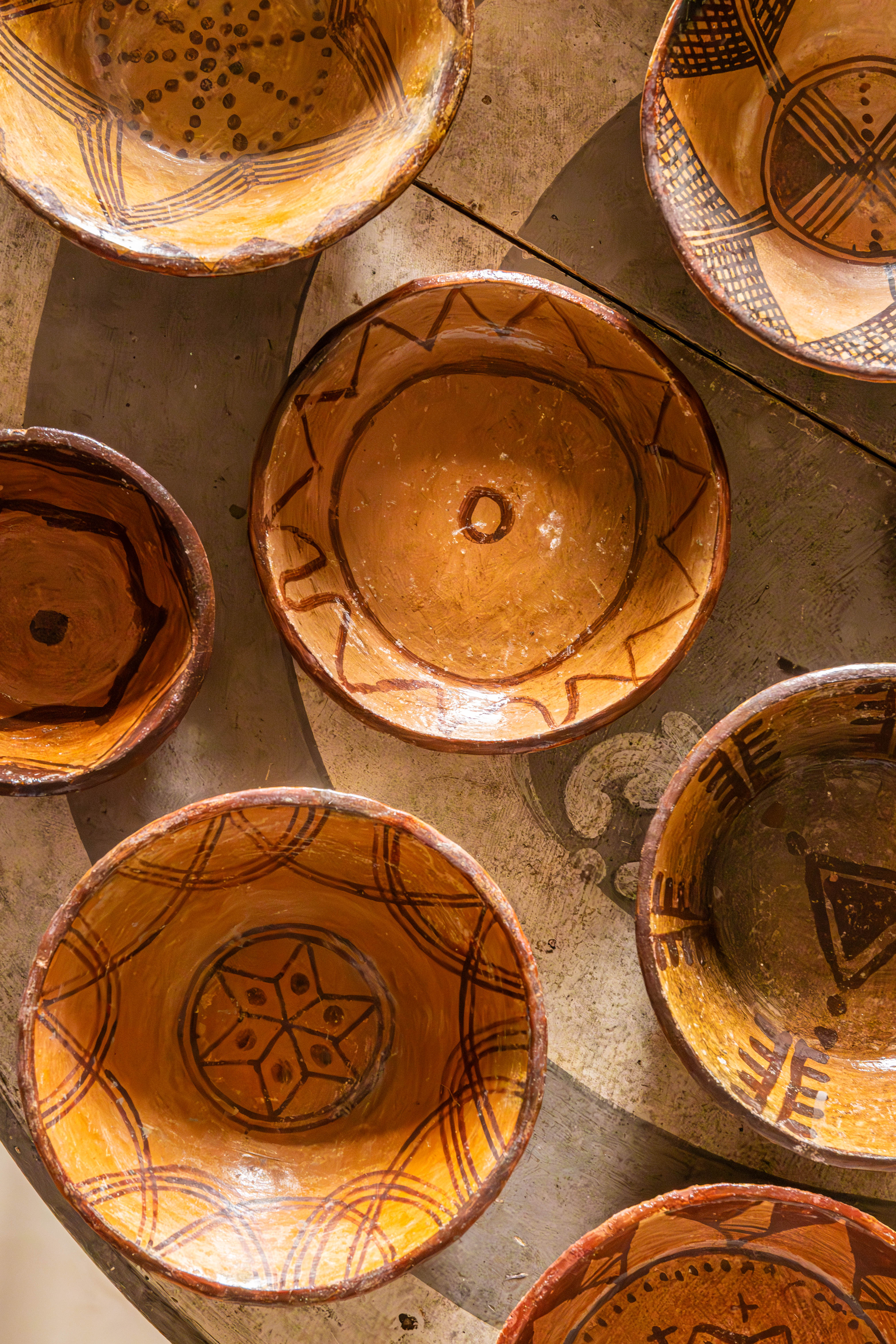 Petits plats Chaoui en terre cuite - small terracotta Chaoui plates