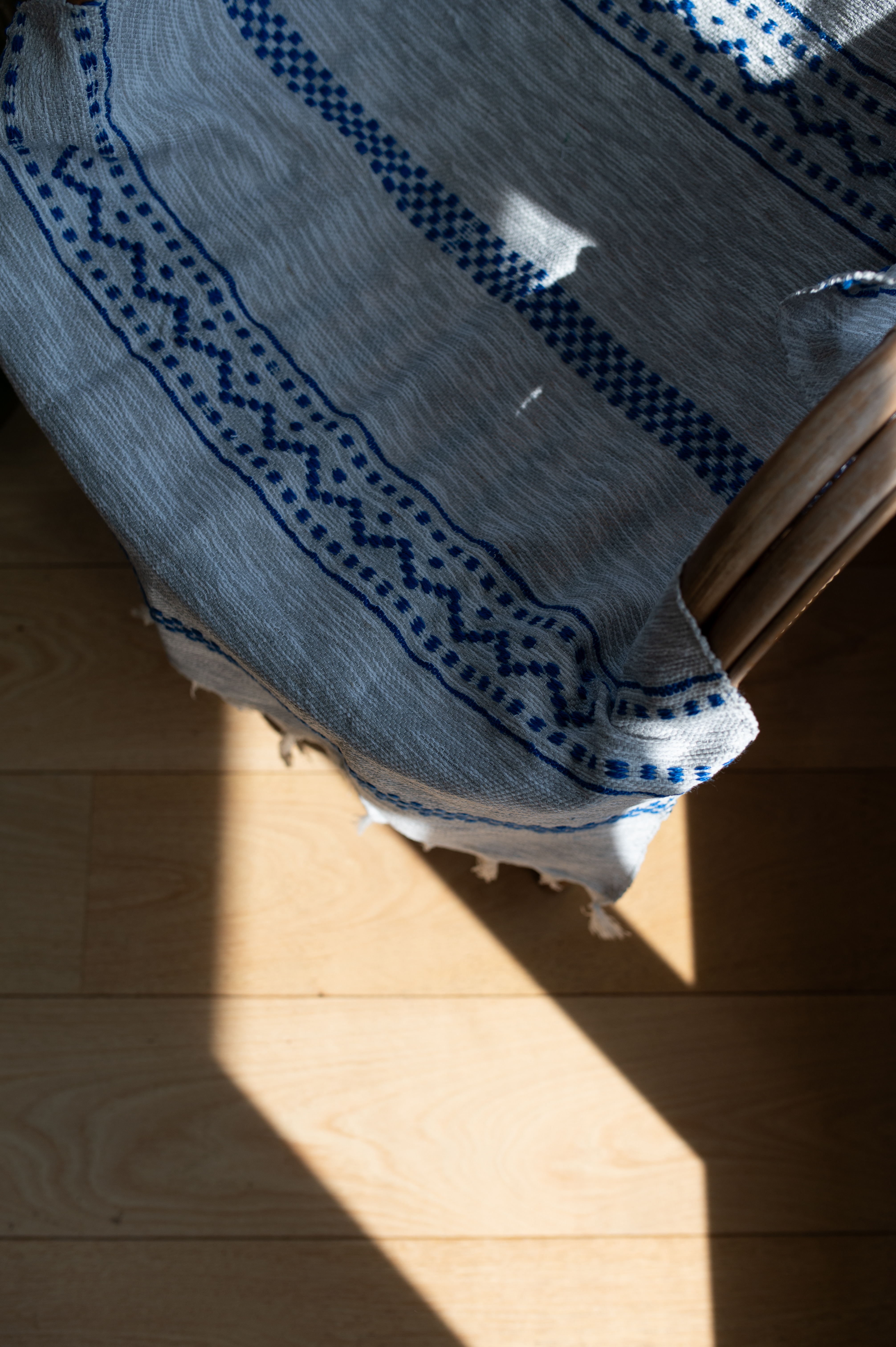 Plaid de Tlemcen 75 X 130 – 100% Laine, Tissé à la Main