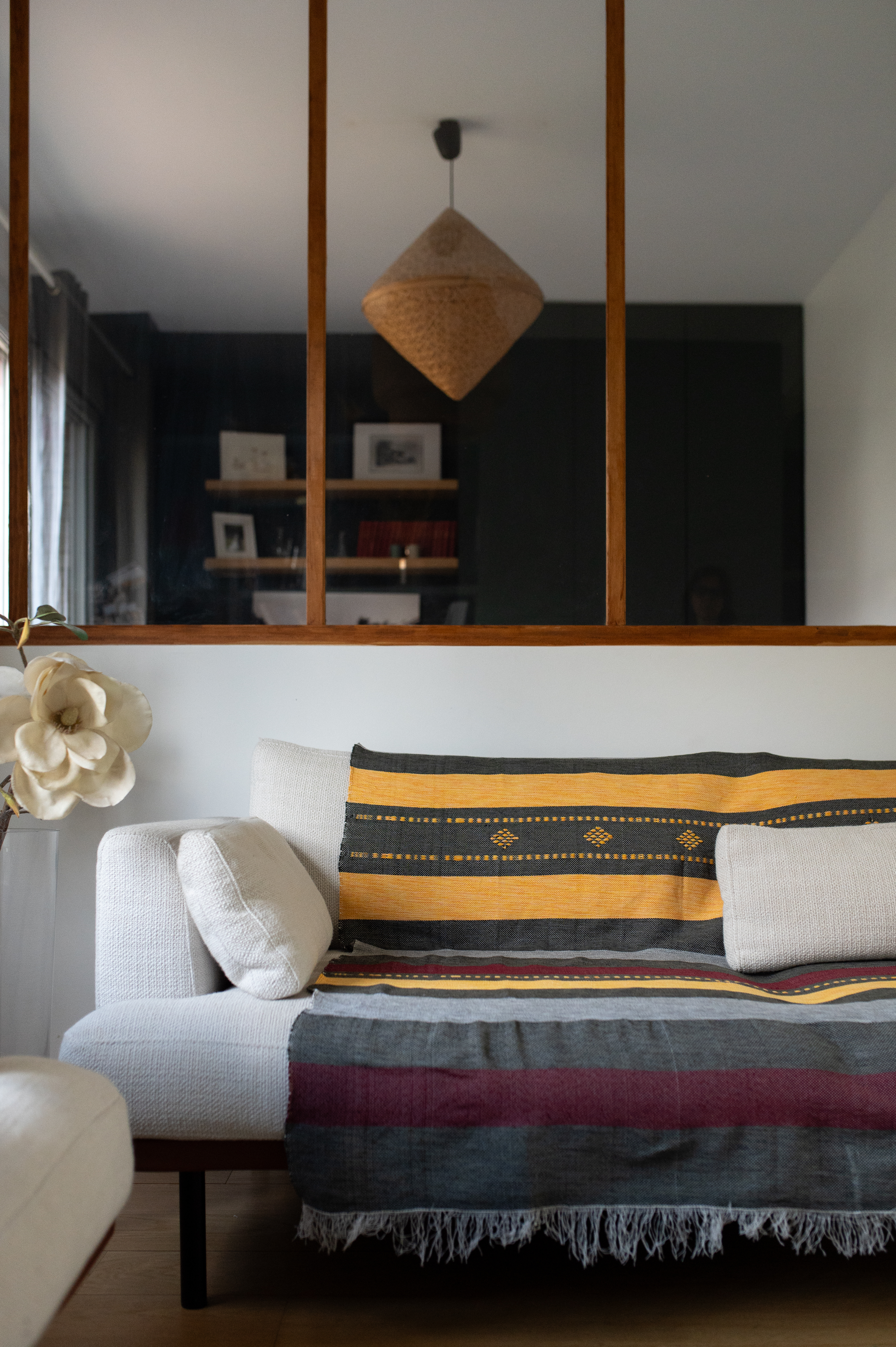 Plaid de Tlemcen 230 X 130 – 100% Laine, Tissé à la Main