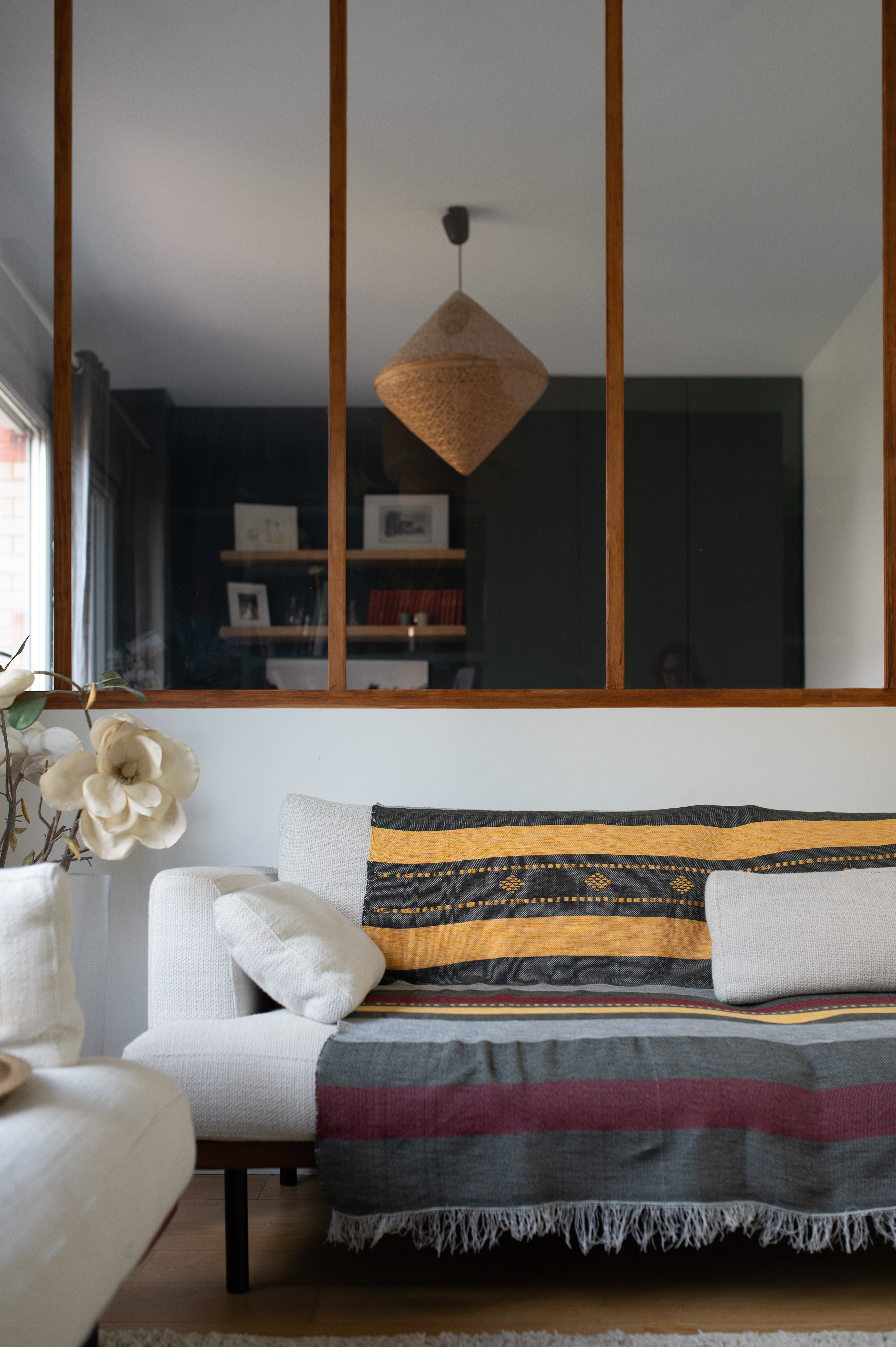 Plaid de Tlemcen 230 X 130 – 100% Laine, Tissé à la Main