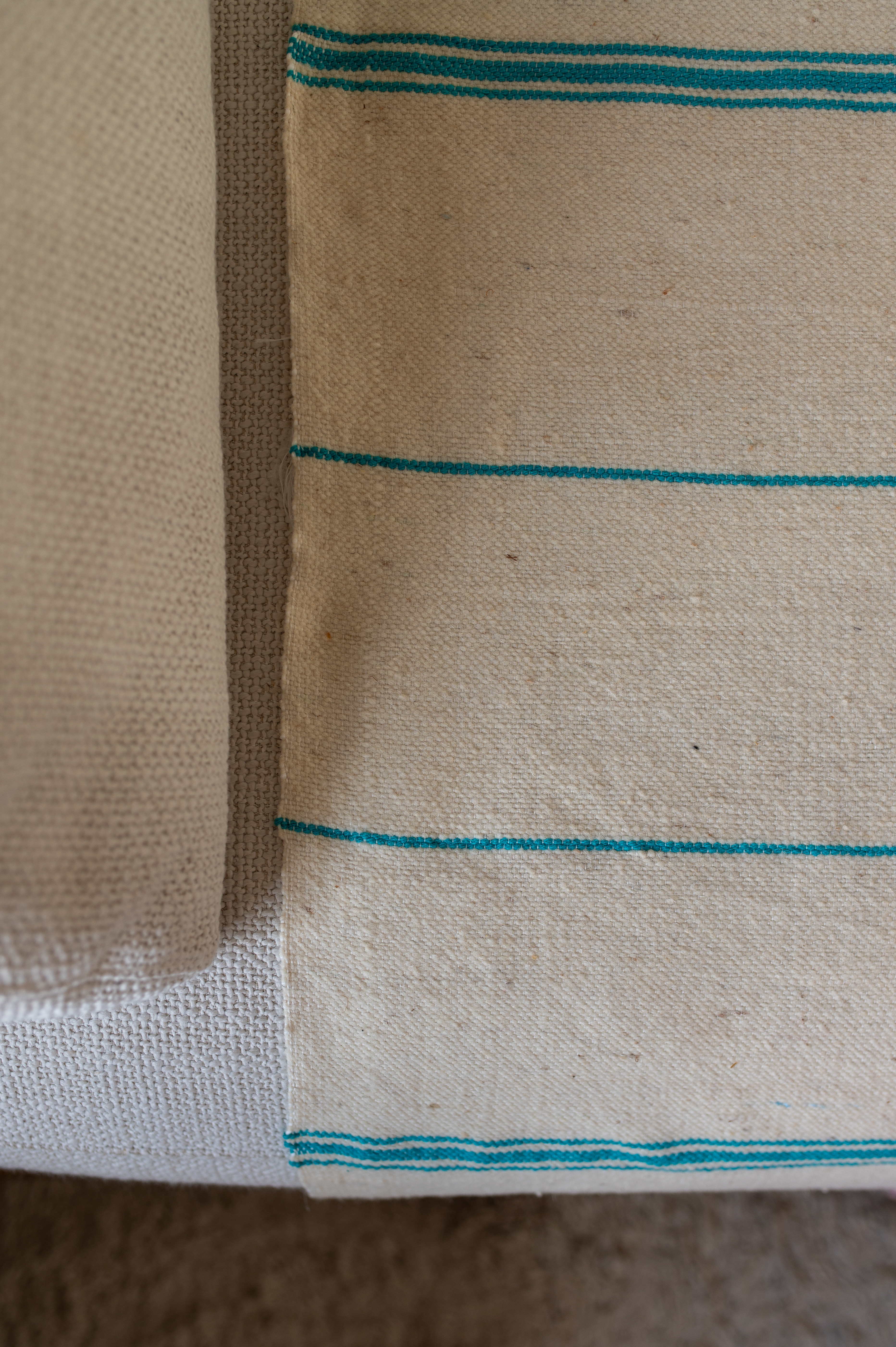 Plaid de Tlemcen 230 X 130 – 100% Laine, Tissé à la Main