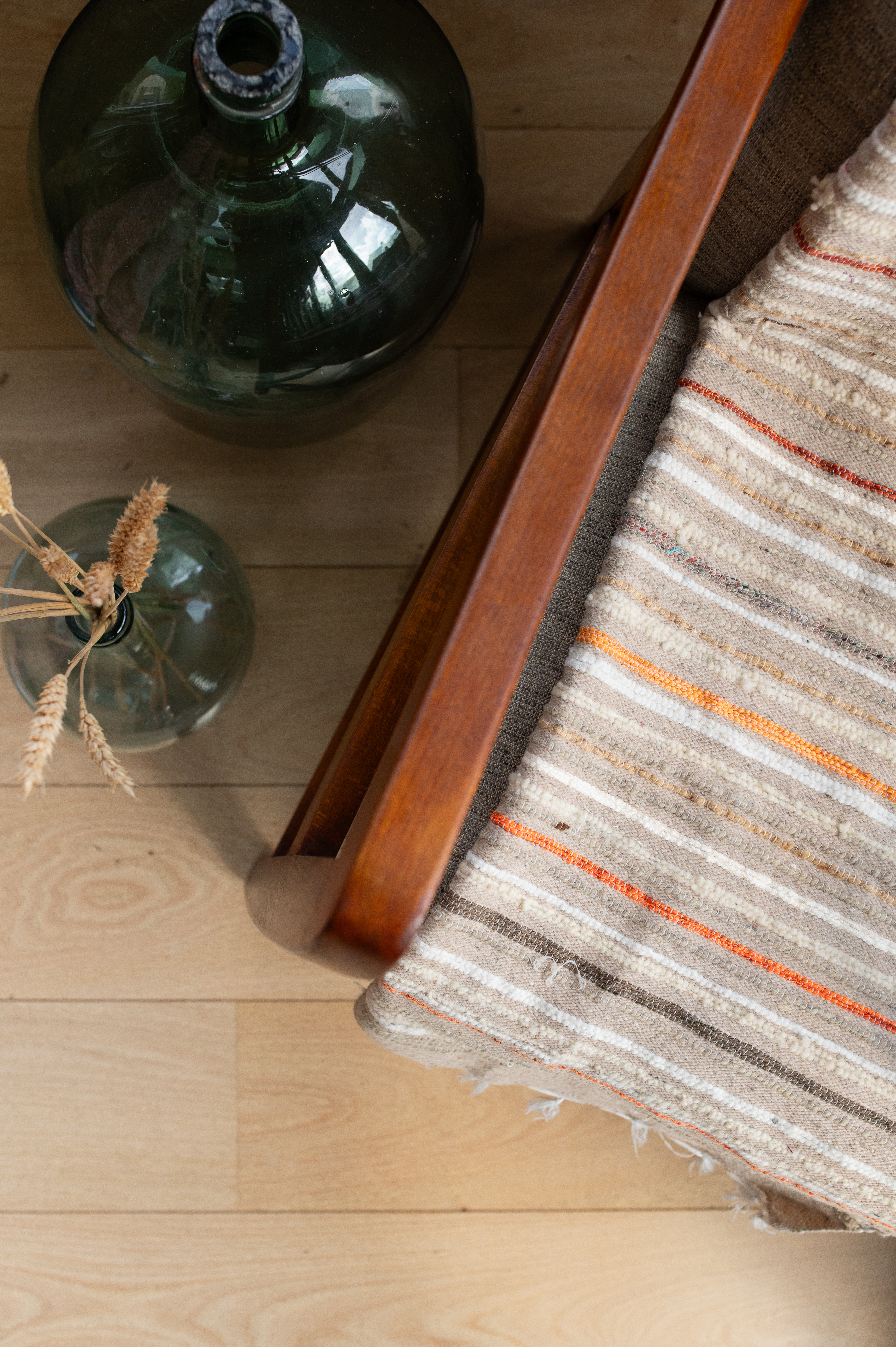 Plaid de Tlemcen 75 X 130 – 100% Laine, Tissé à la Main