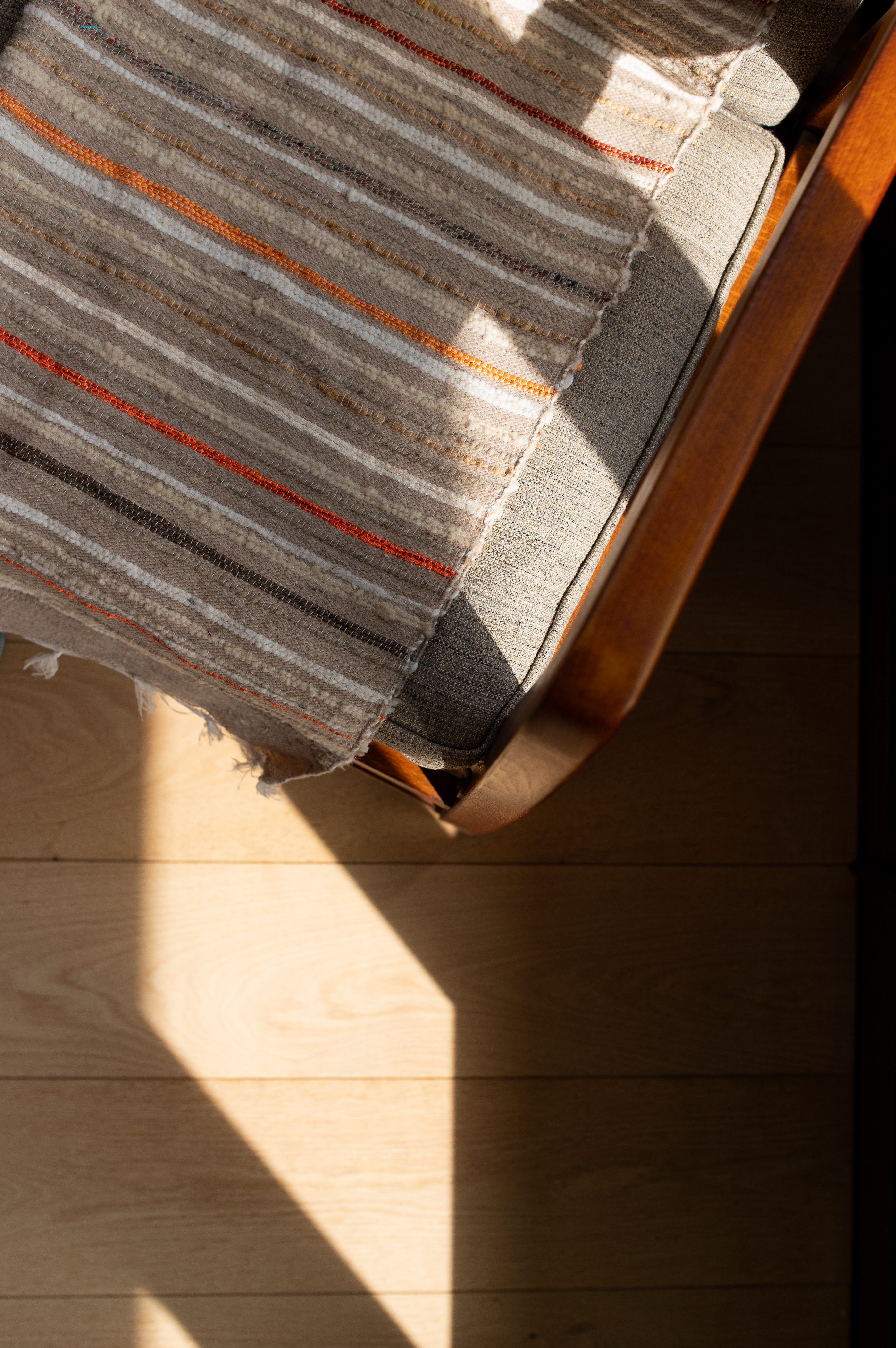 Plaid de Tlemcen 75 X 130 – 100% Laine, Tissé à la Main