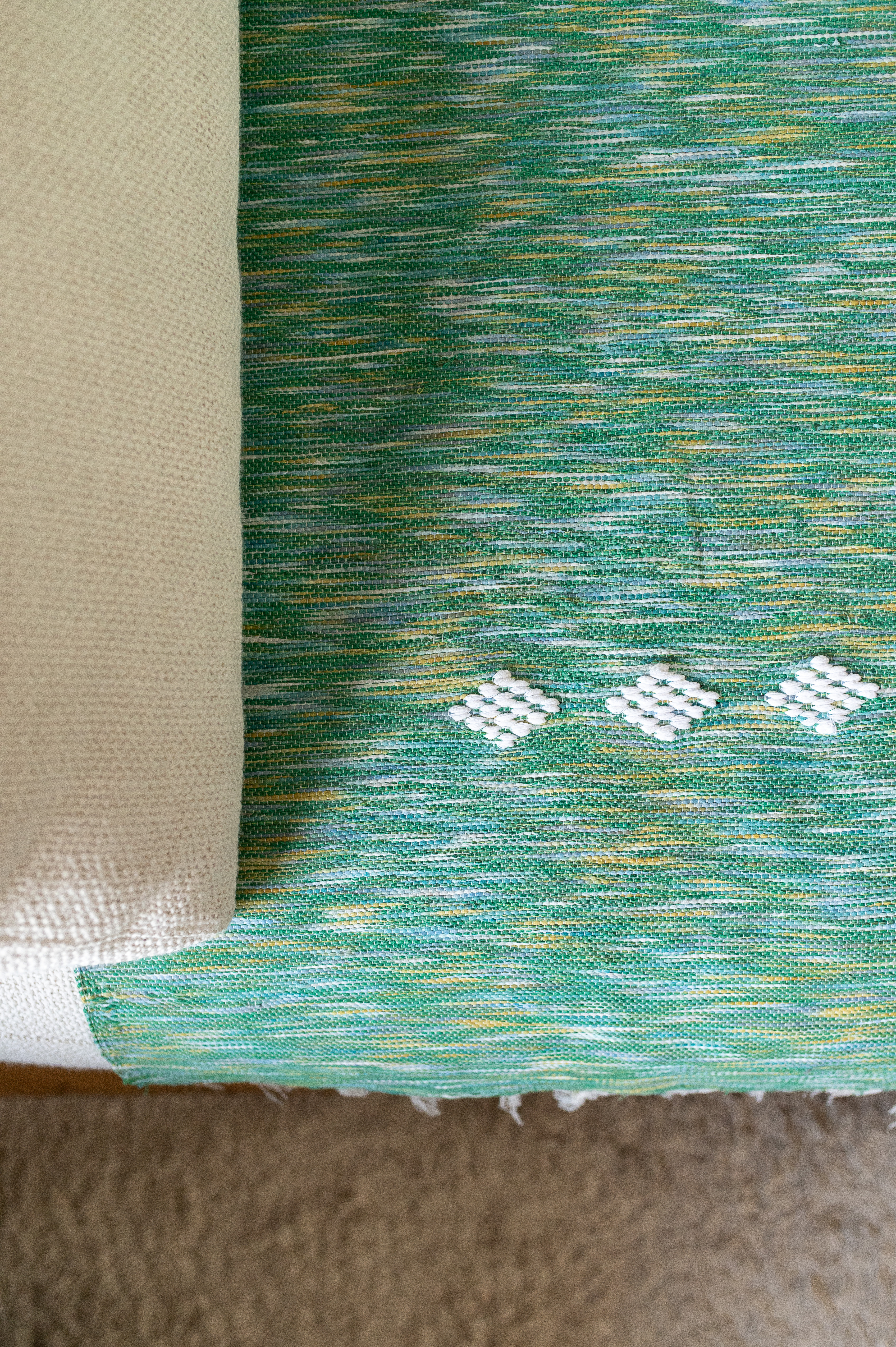 Plaid de Tlemcen 75 X 130 – 100% Laine, Tissé à la Main