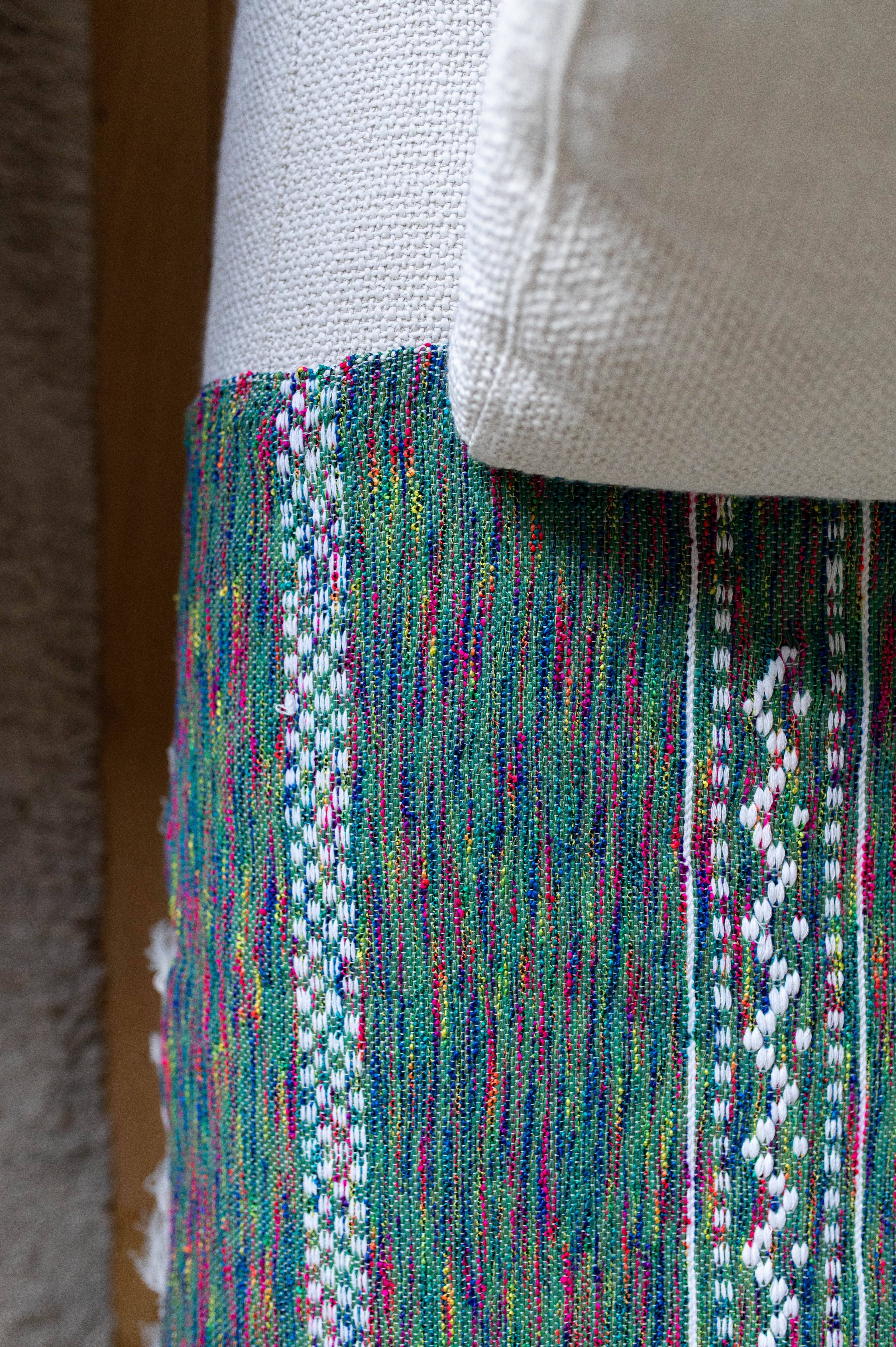 Plaid de Tlemcen 75 X 130 – 100% Laine, Tissé à la Main