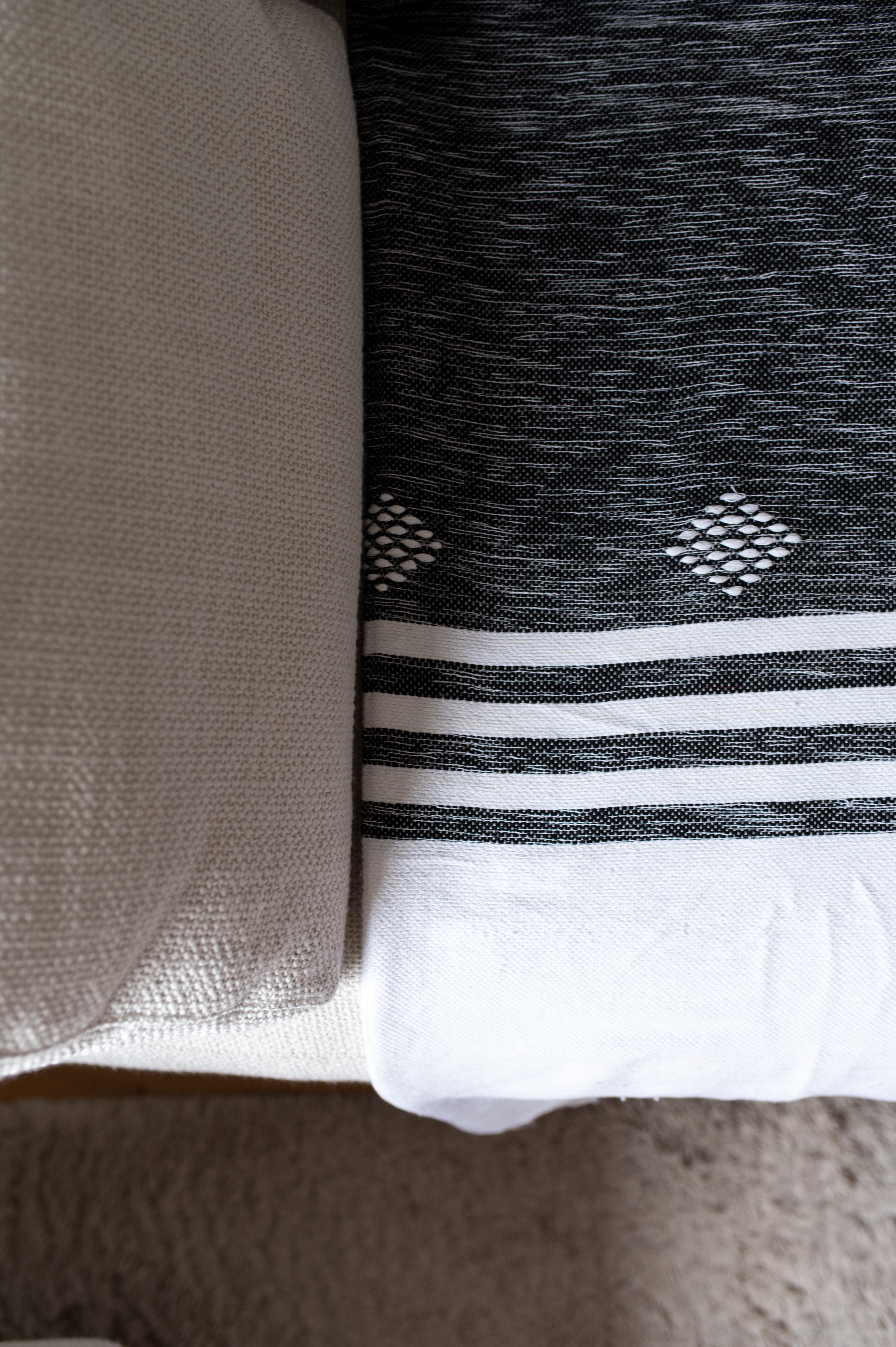 Plaid de Tlemcen 280 X 180 – 100% Laine, Tissé à la Main