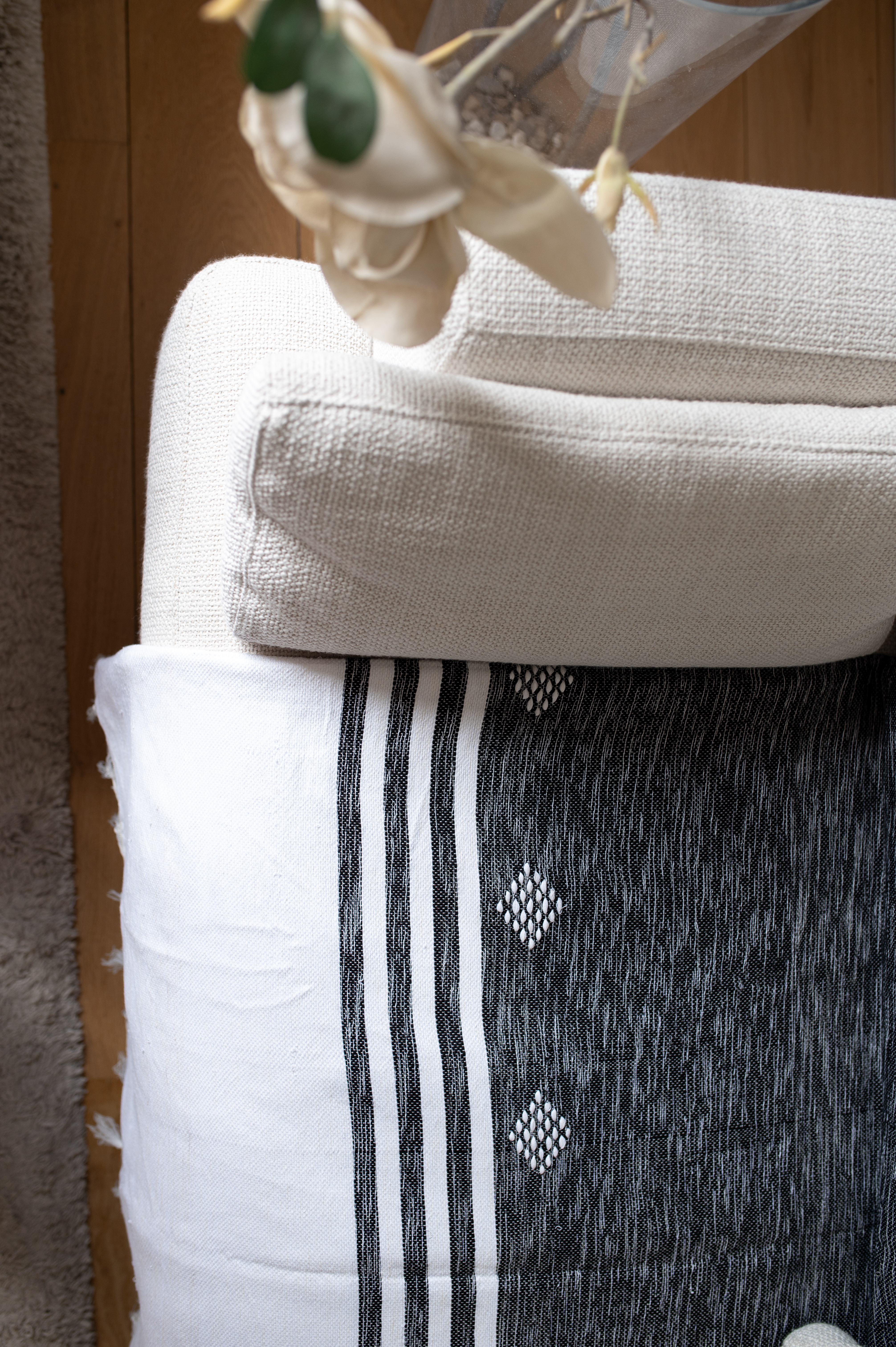 Plaid de Tlemcen 280 X 180 – 100% Laine, Tissé à la Main
