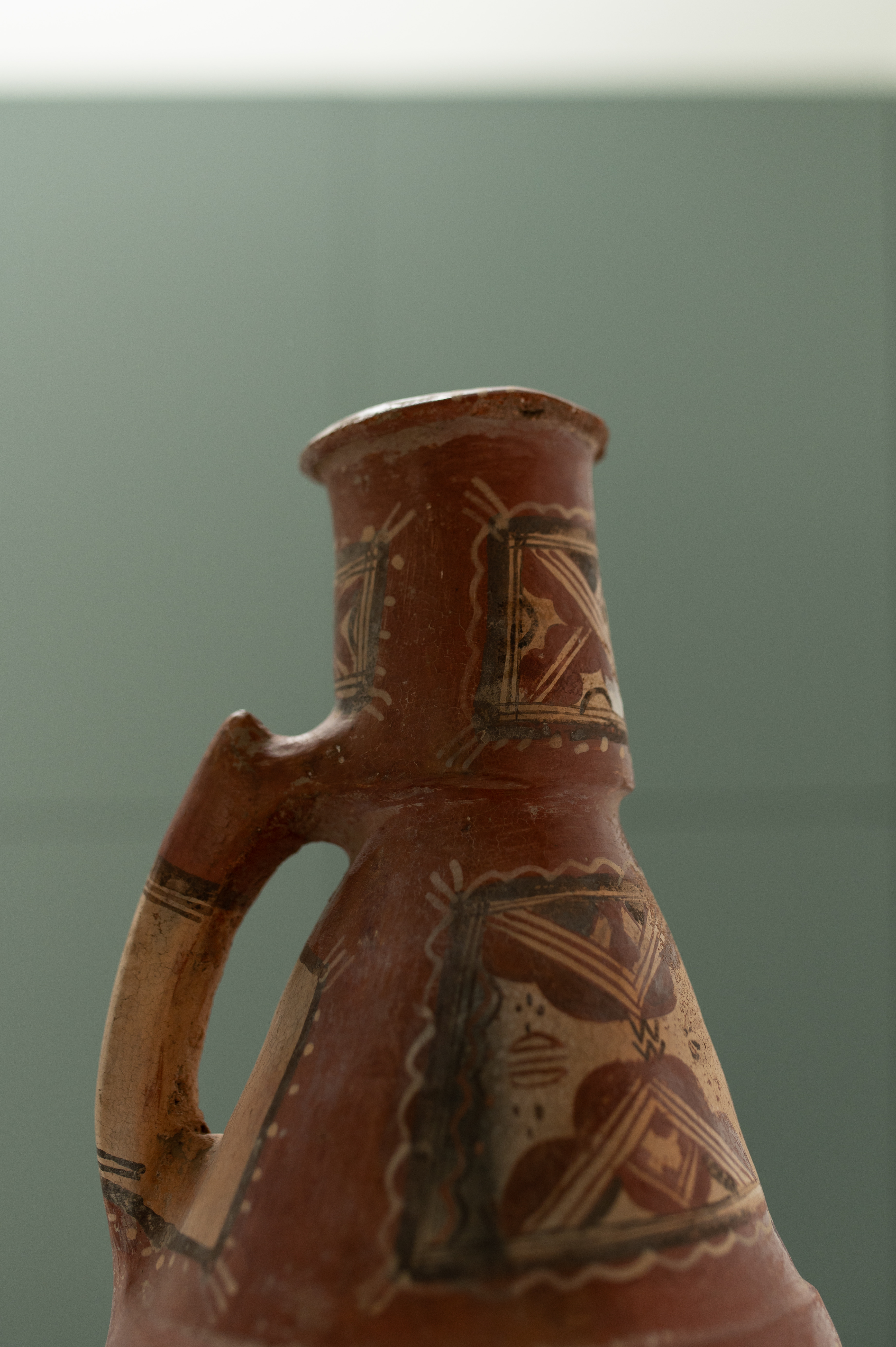 Vintage Gargoulette avec motifs Kabyles - Vintage Kabyle pottery water jug