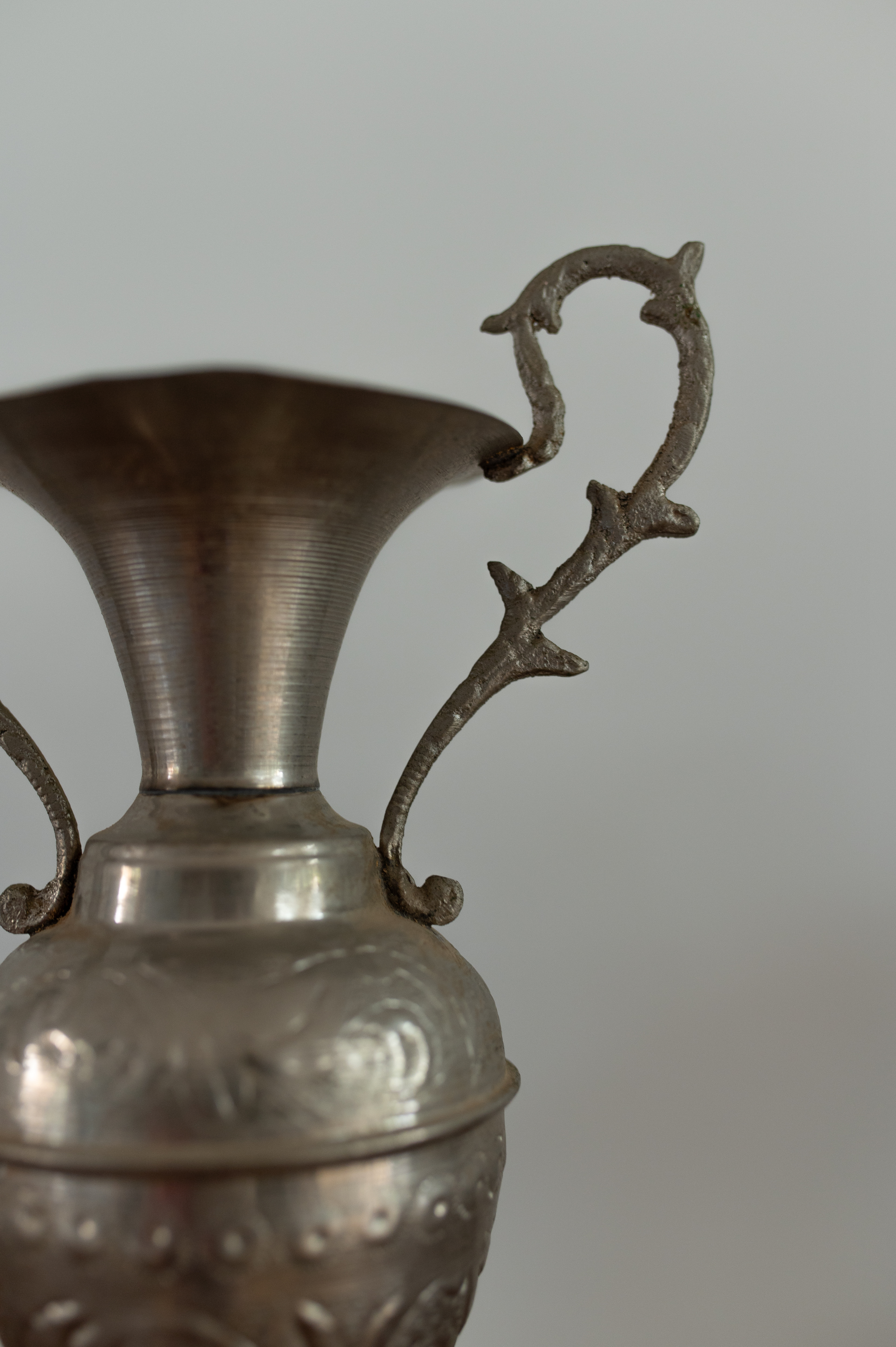 vase en cuivre vintage - vintage copper vase