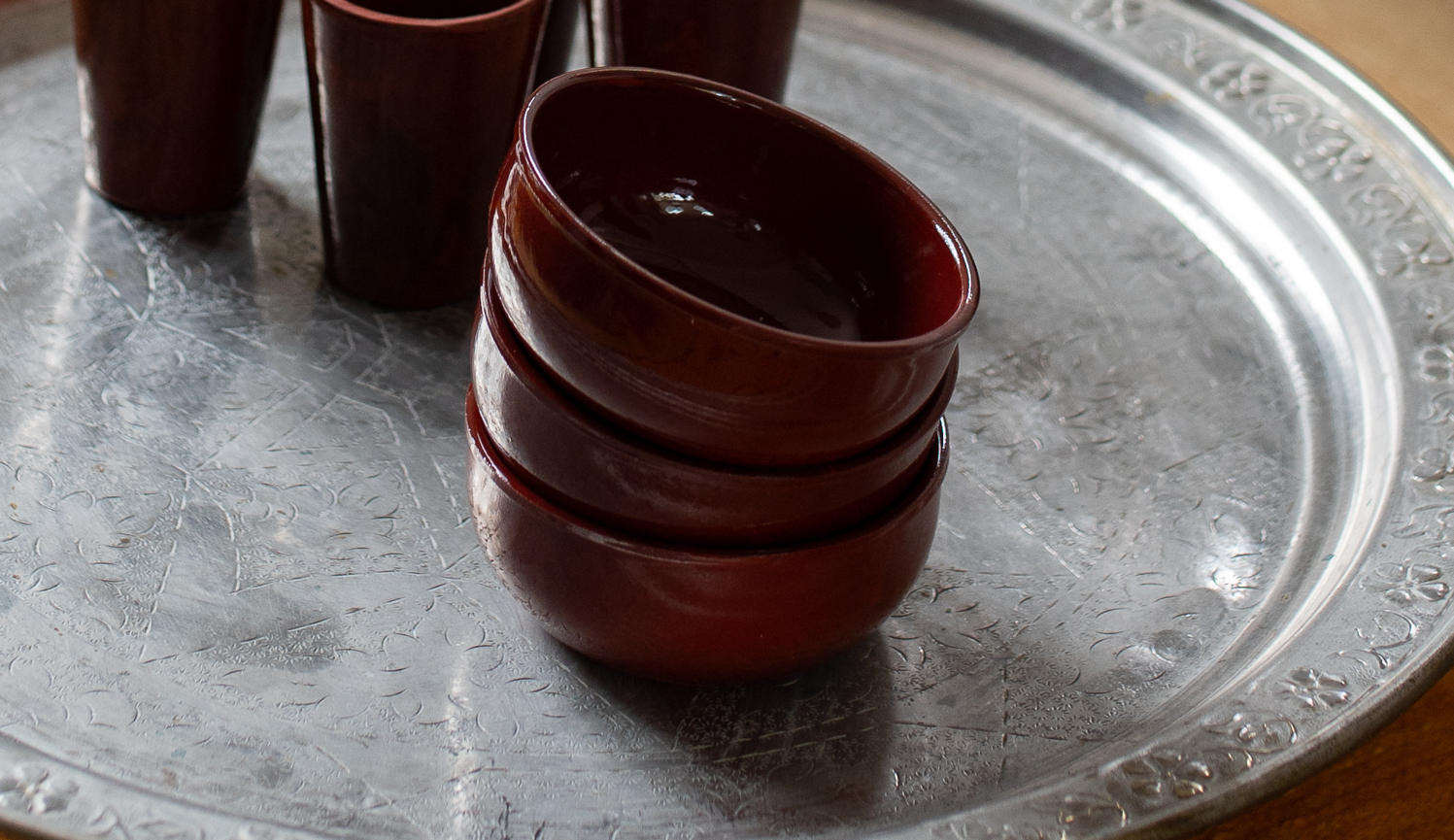 Lot de 4 Bols en céramiques - Set of 4 decorative ceramic bowls