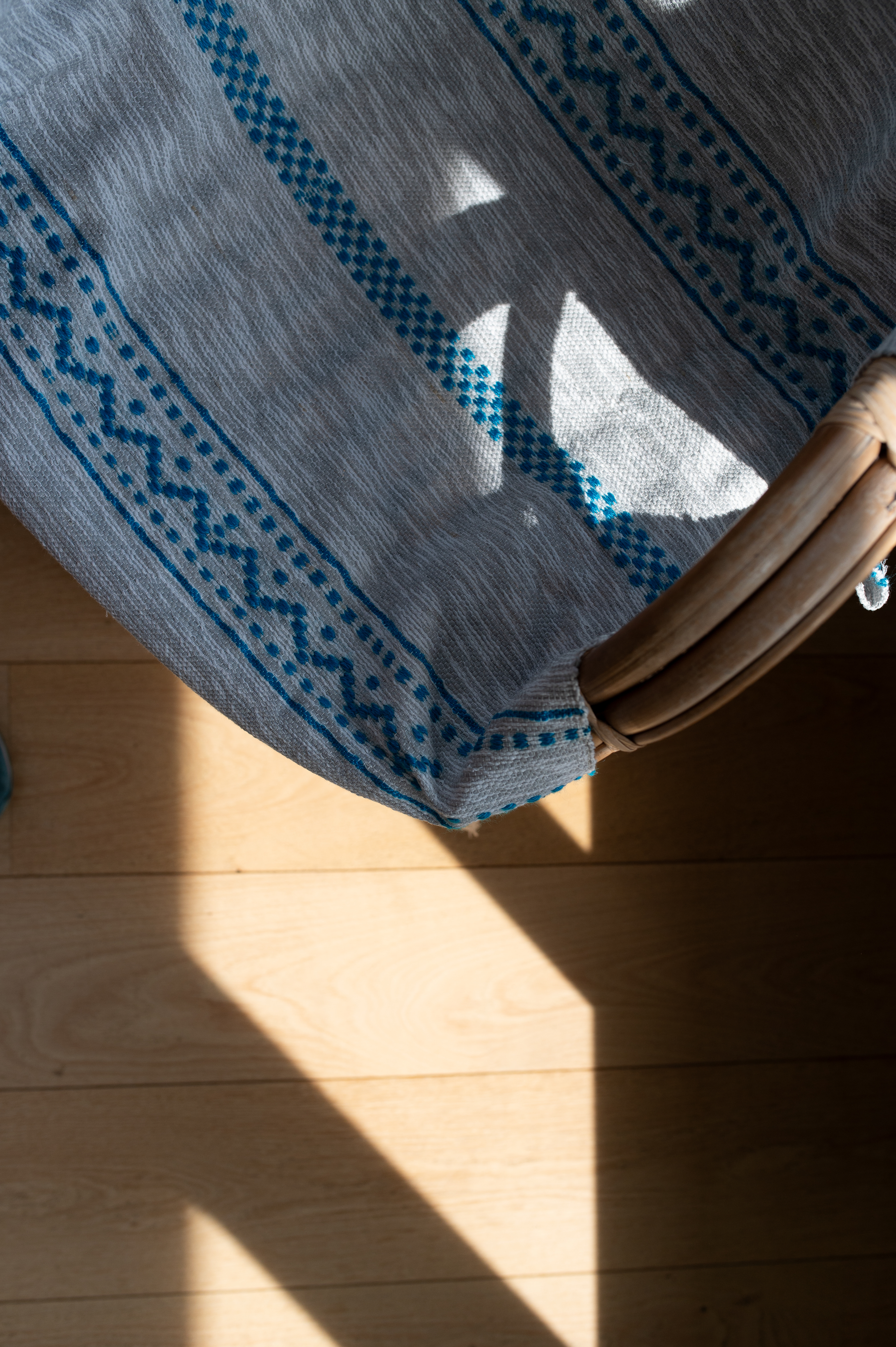 Plaid de Tlemcen 75 X 130 – 100% Laine, Tissé à la Main