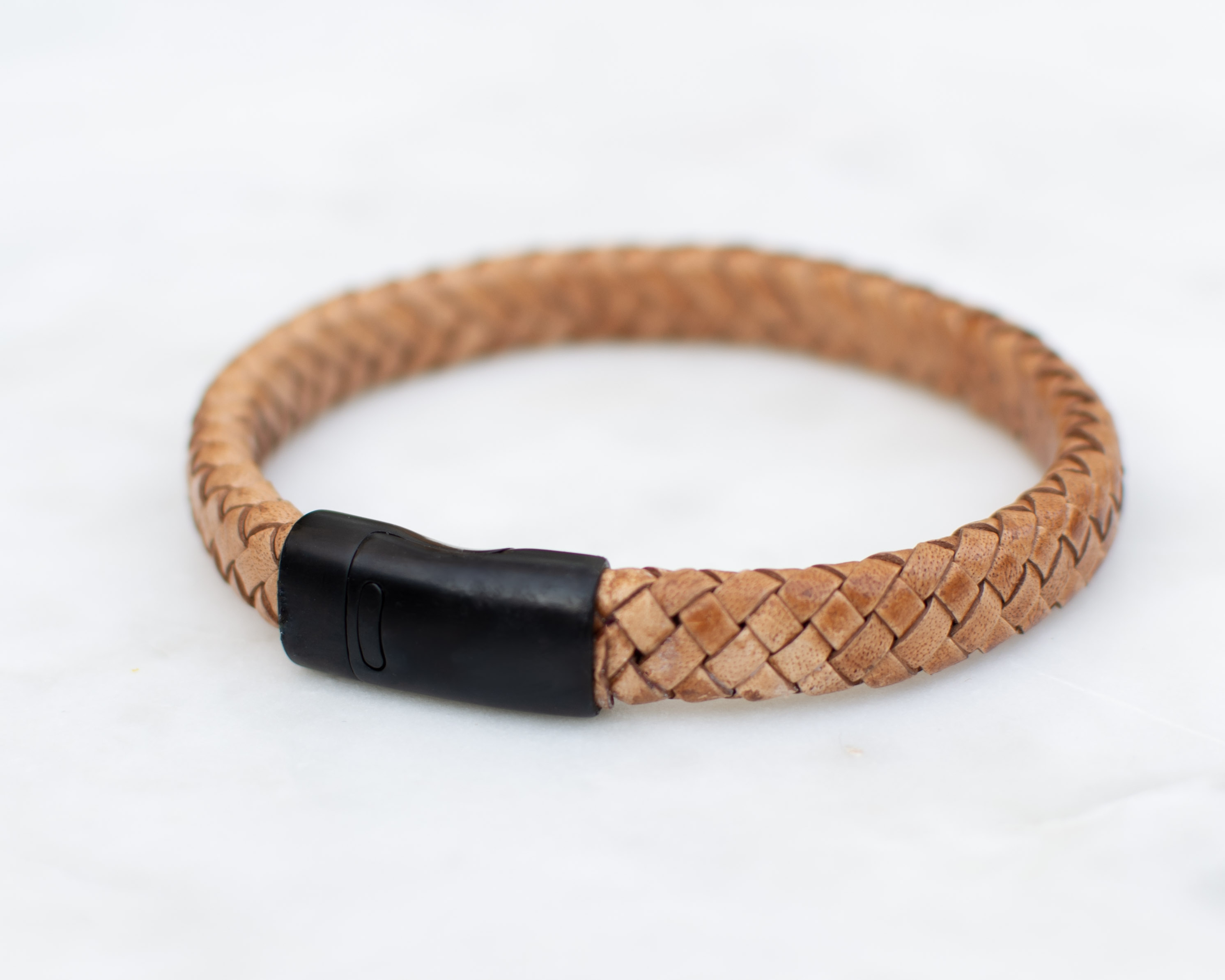 Armband Braid's Cognac - Black