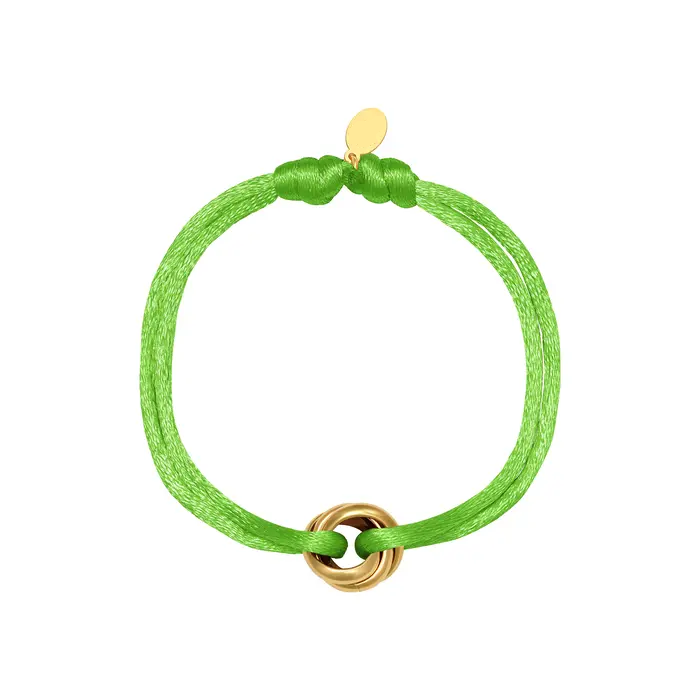 Armband Satin Connection Green