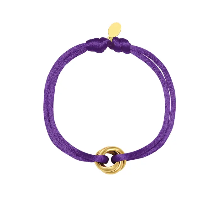Armband Satin Connection Purple
