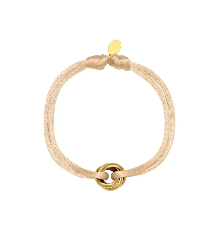 Armband Satin Connection Beige
