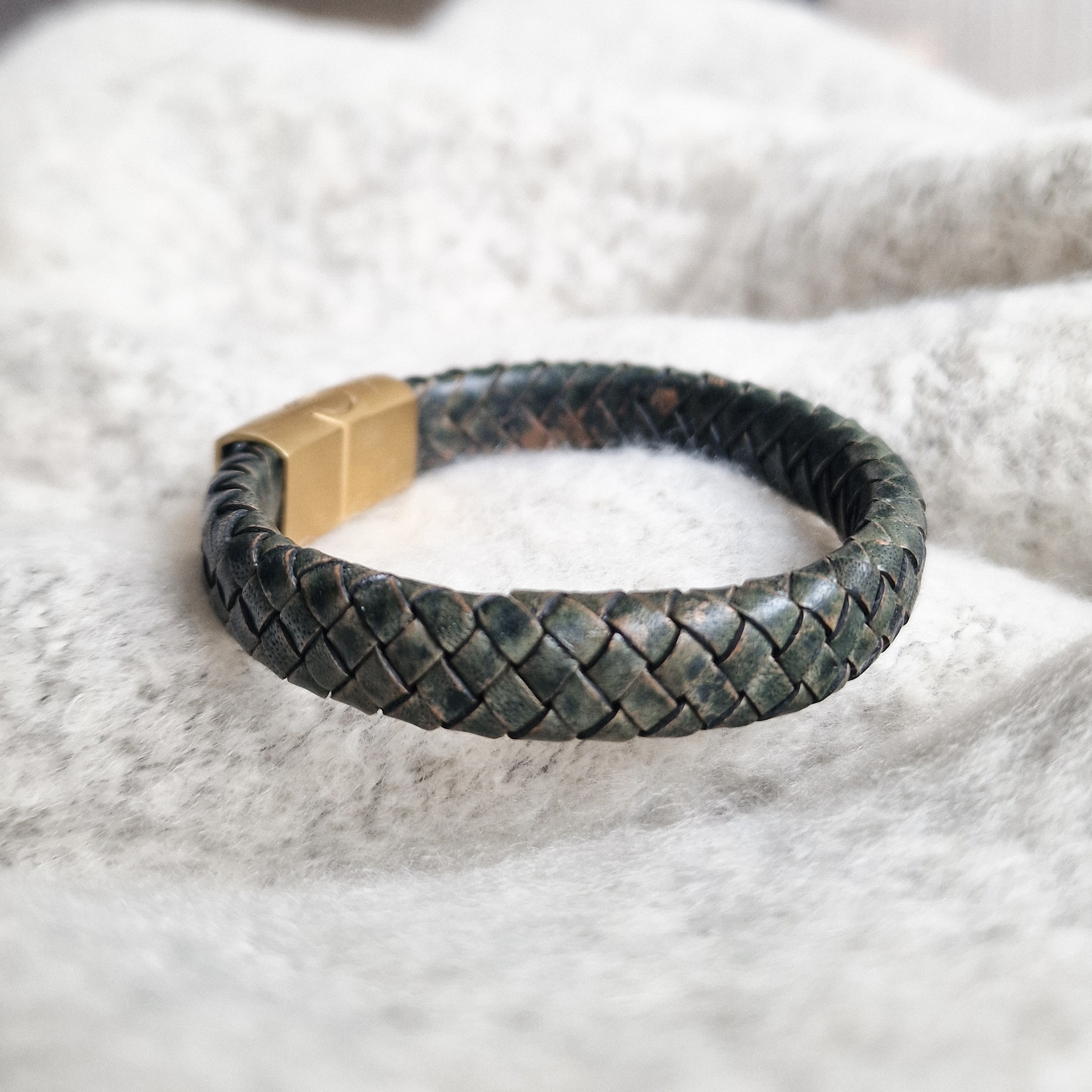 Armband Braid's Green - Gold