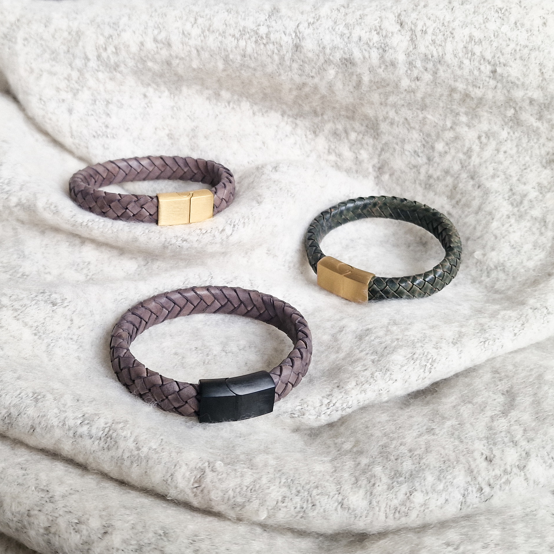 Armband Braid's Green - Gold