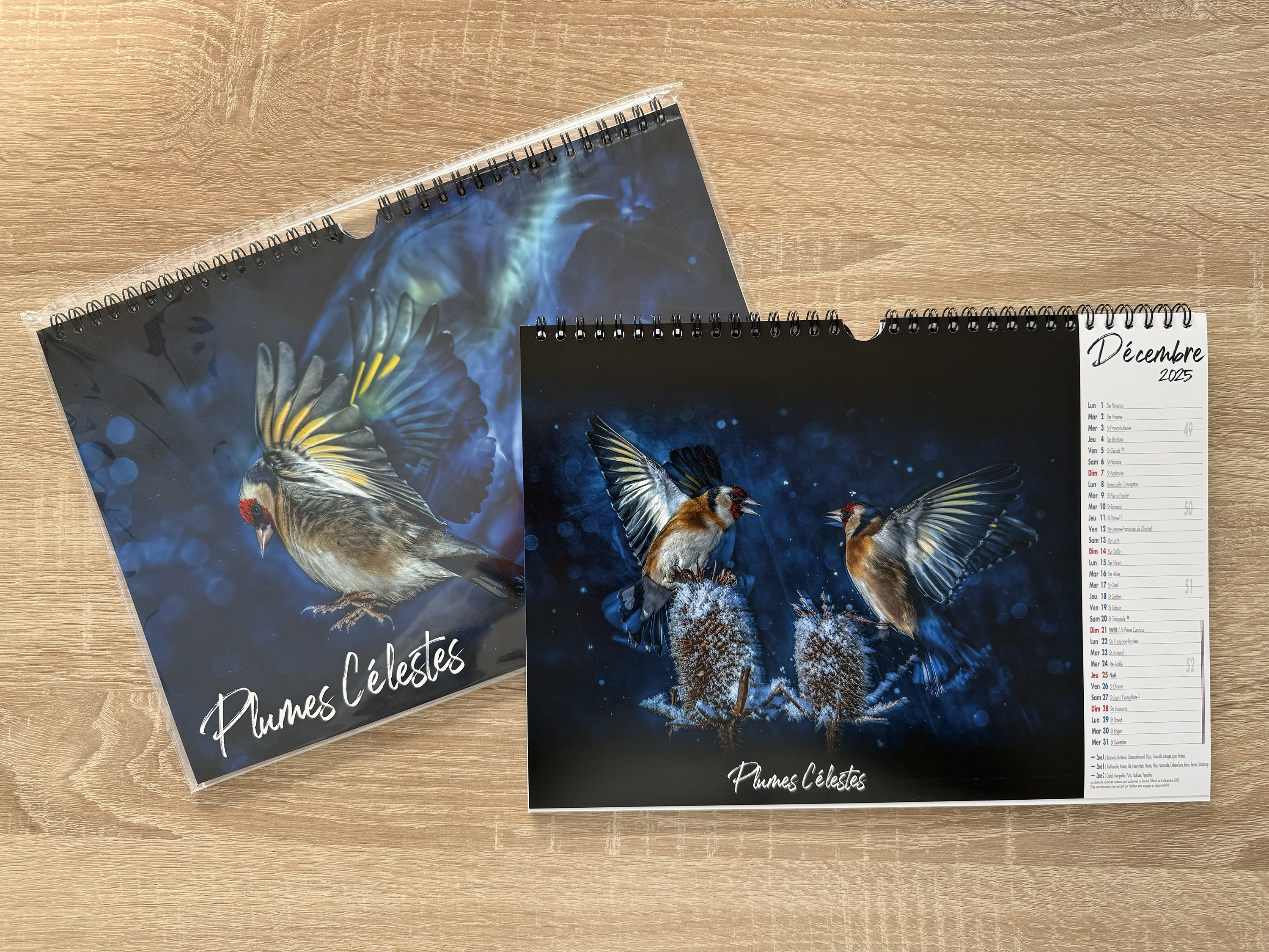 Calendrier 2025 "Plumes célestes"