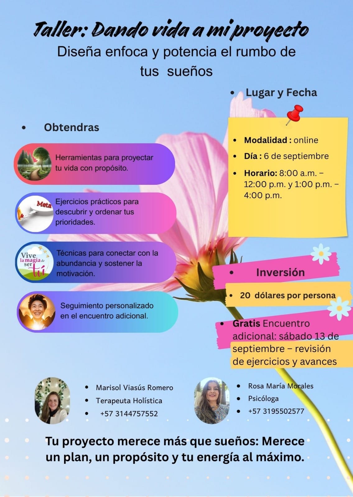 Taller: dando vida a mi proyecto