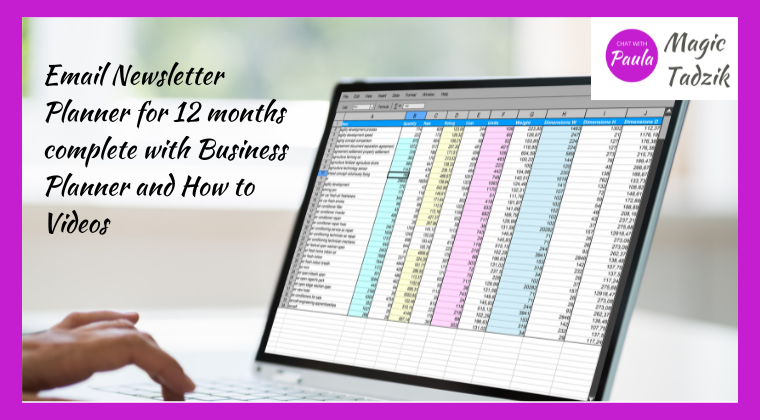 How To Create - 12 month Email and Business Planner + how to videos 