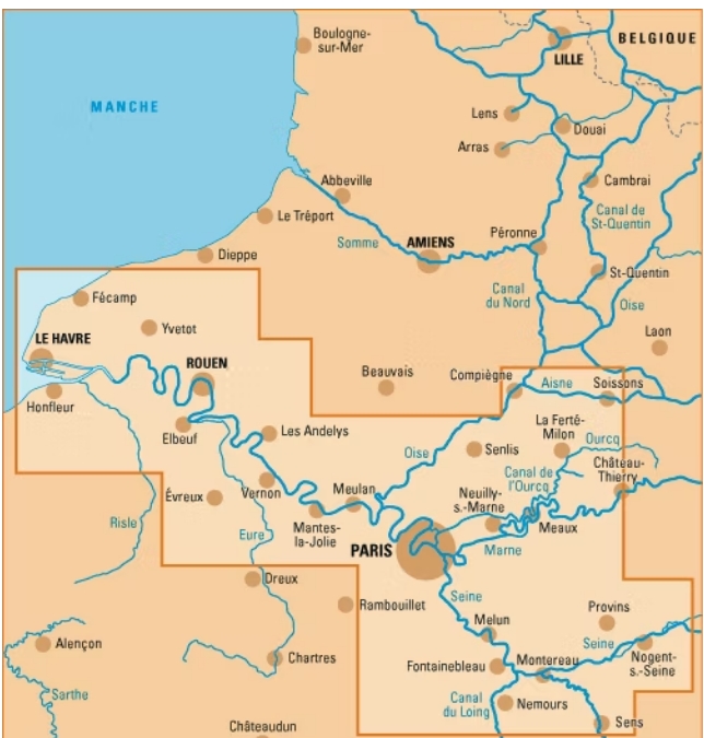 Carte Navigation Seine