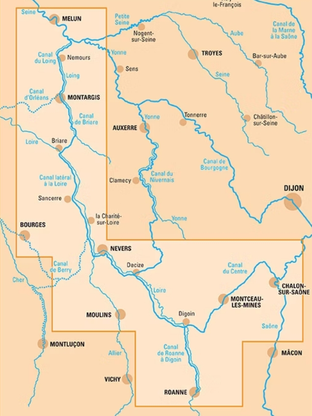 Carte canal de briare