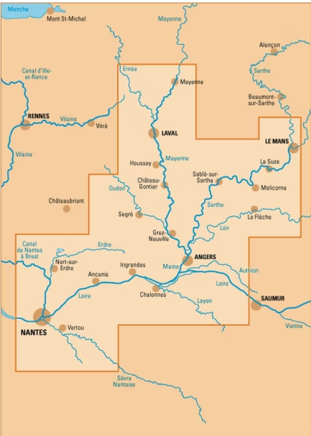 Loire navigable carte