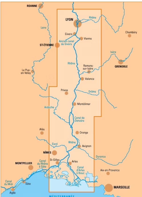 Carte Navigation Rhône