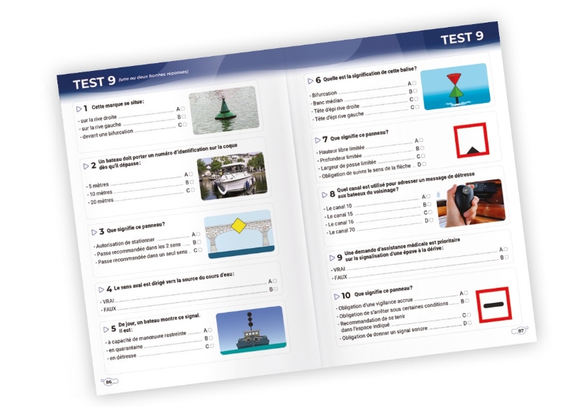 Test permis fluvial