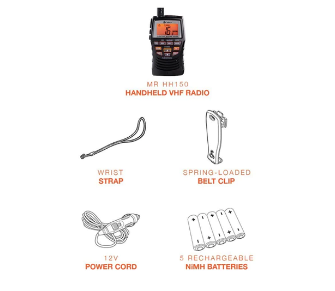 Vhf cobra marine mr hh150 flte + Casquette nautique offerte !