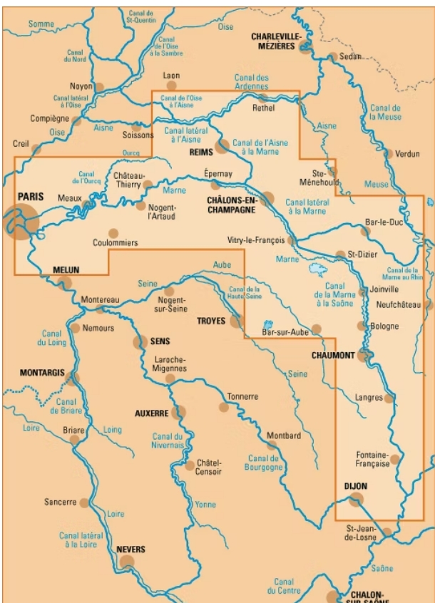 Carte Fluviale Marne