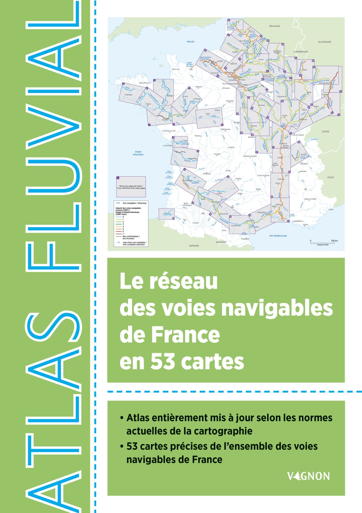 Carte des voies navigables de France