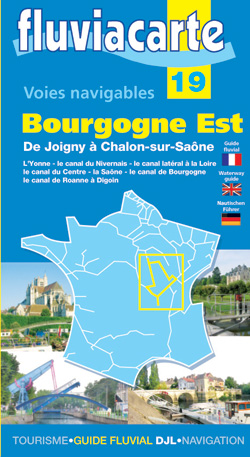 Carte fluviale canal de Bourgogne