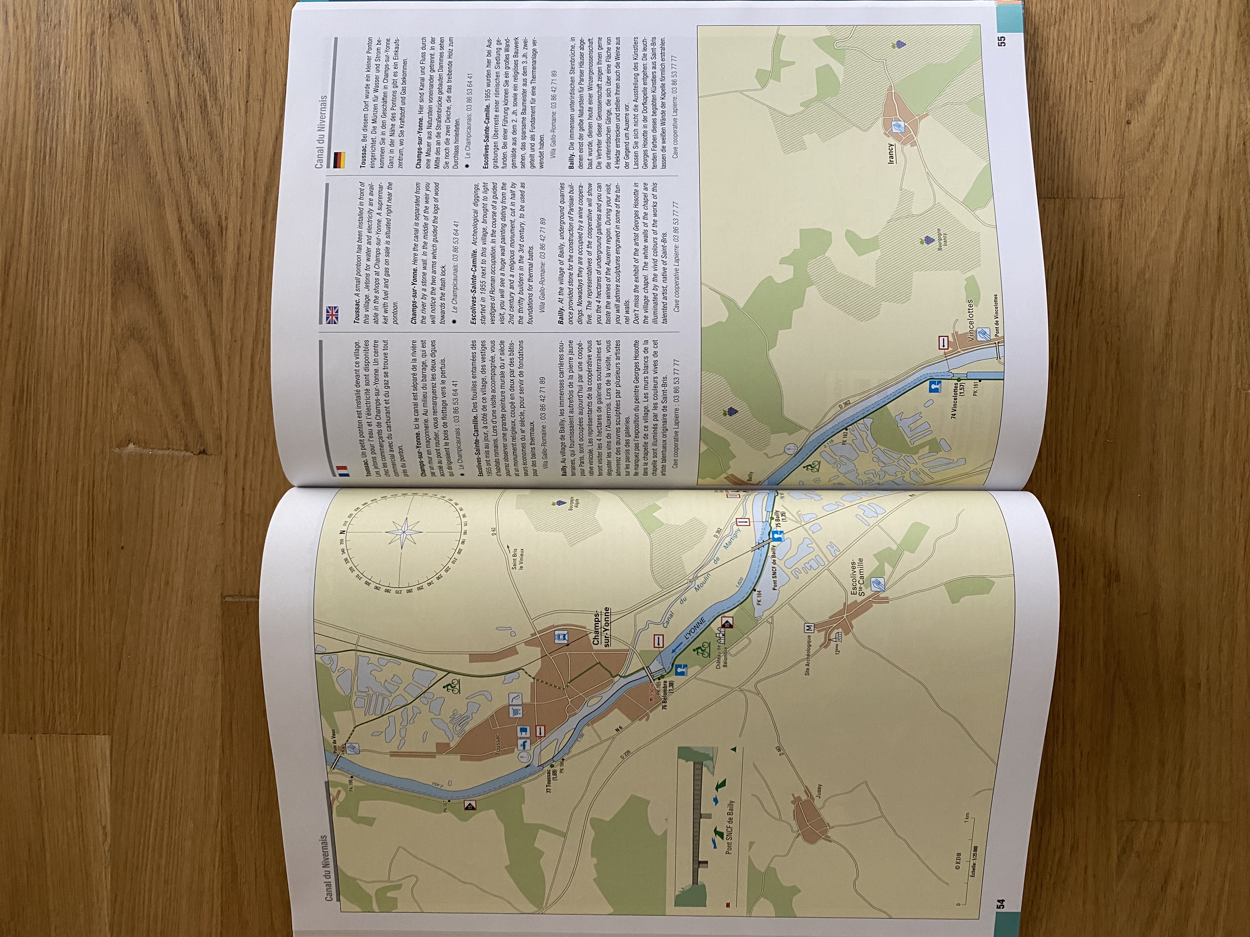 Carte Canal de Bourgogne